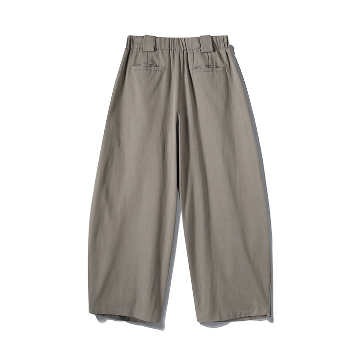 Women's Wide Culotte Pants with High Waist, Pleat Detail and Utility Panel Mune Fashion