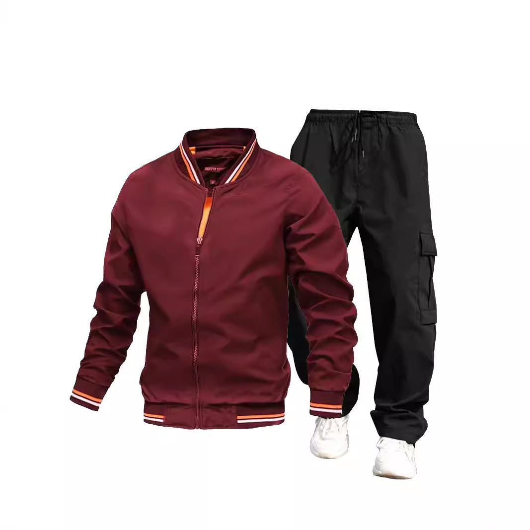 Men's sporty jacket and cargo pants set Mune Fashion