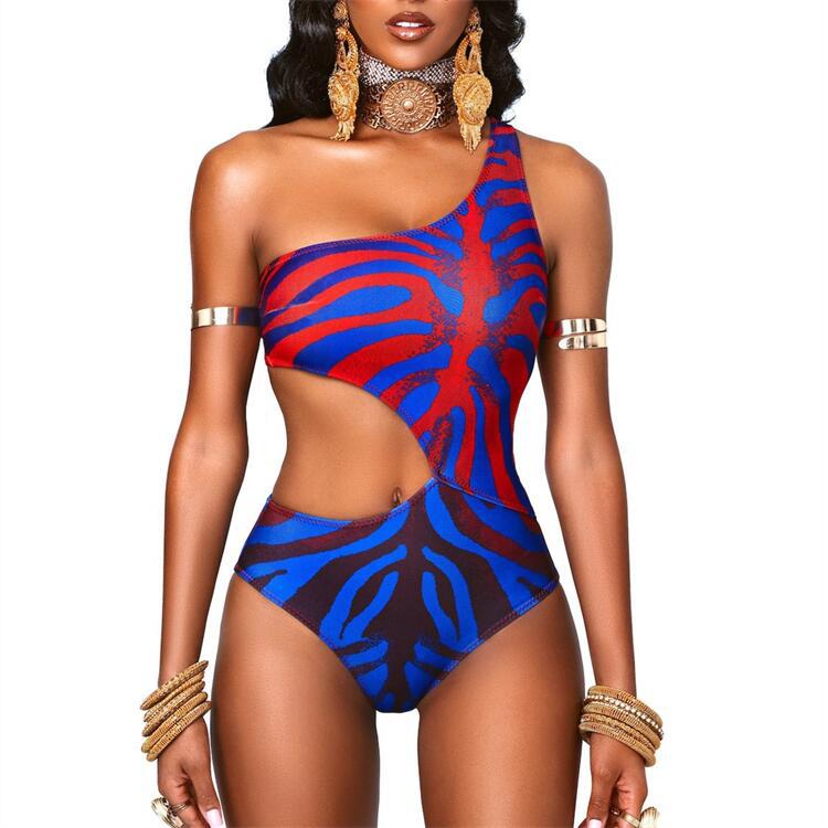 Women's Asymmetric Cut-Out Swimsuit Mune Fashion