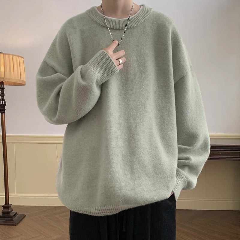 Unisex Oversized Snuggle Sweater with Round Neck Mune Fashion