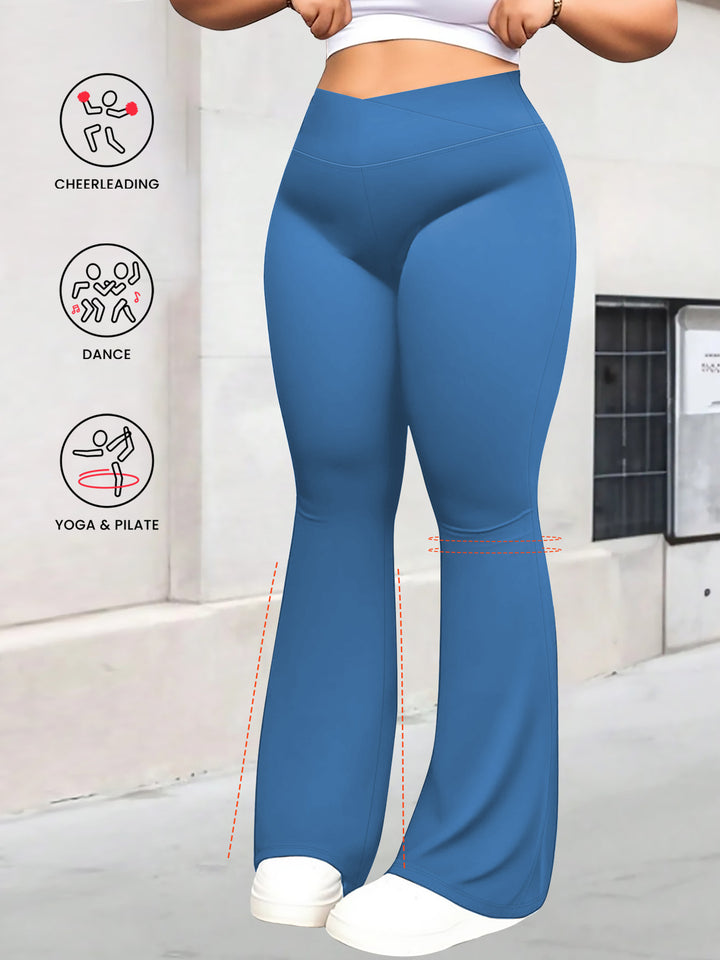 Ladies high-waisted shaping bootcut leggings with tummy control and 4-way stretch Mune Fashion