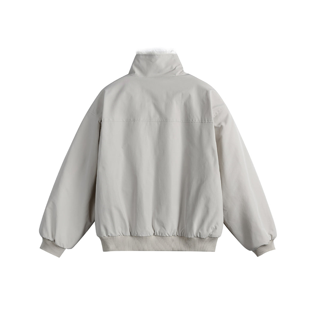 Unisex Boxy-padded Blouson with high stand-up collar and teddy lining Mune Fashion