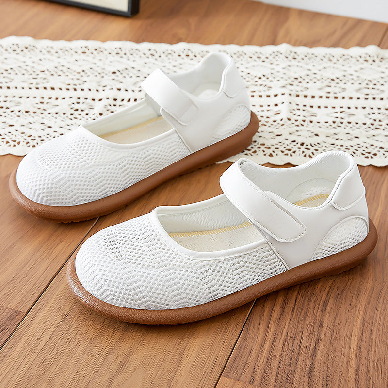 Ladies non breathable Mary-Jane slippers with Velcro closure and ergonomic comfort sole Mune Fashion