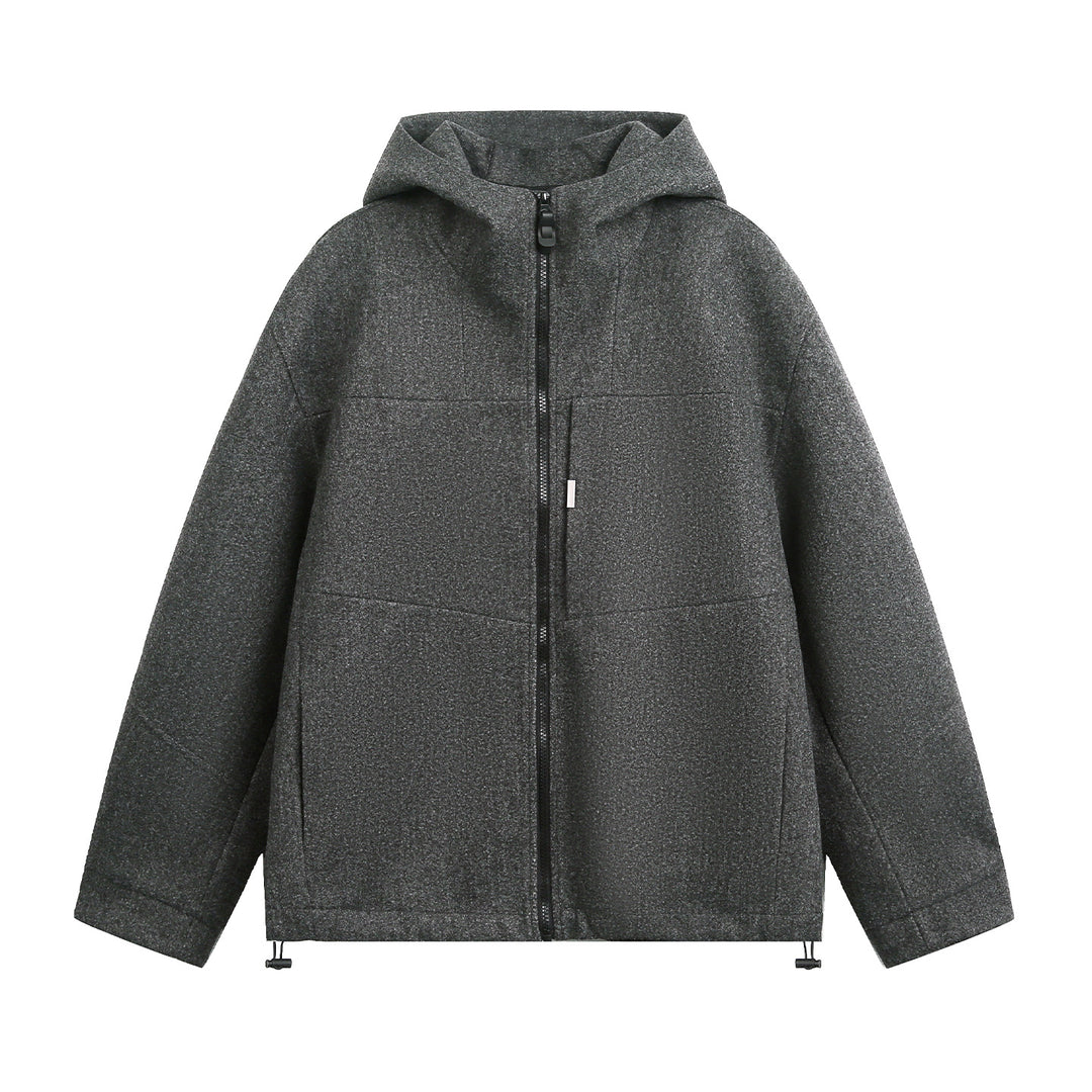 Unisex Oversize Hoodie made of mélange wool blend with drawstring hem Mune Fashion