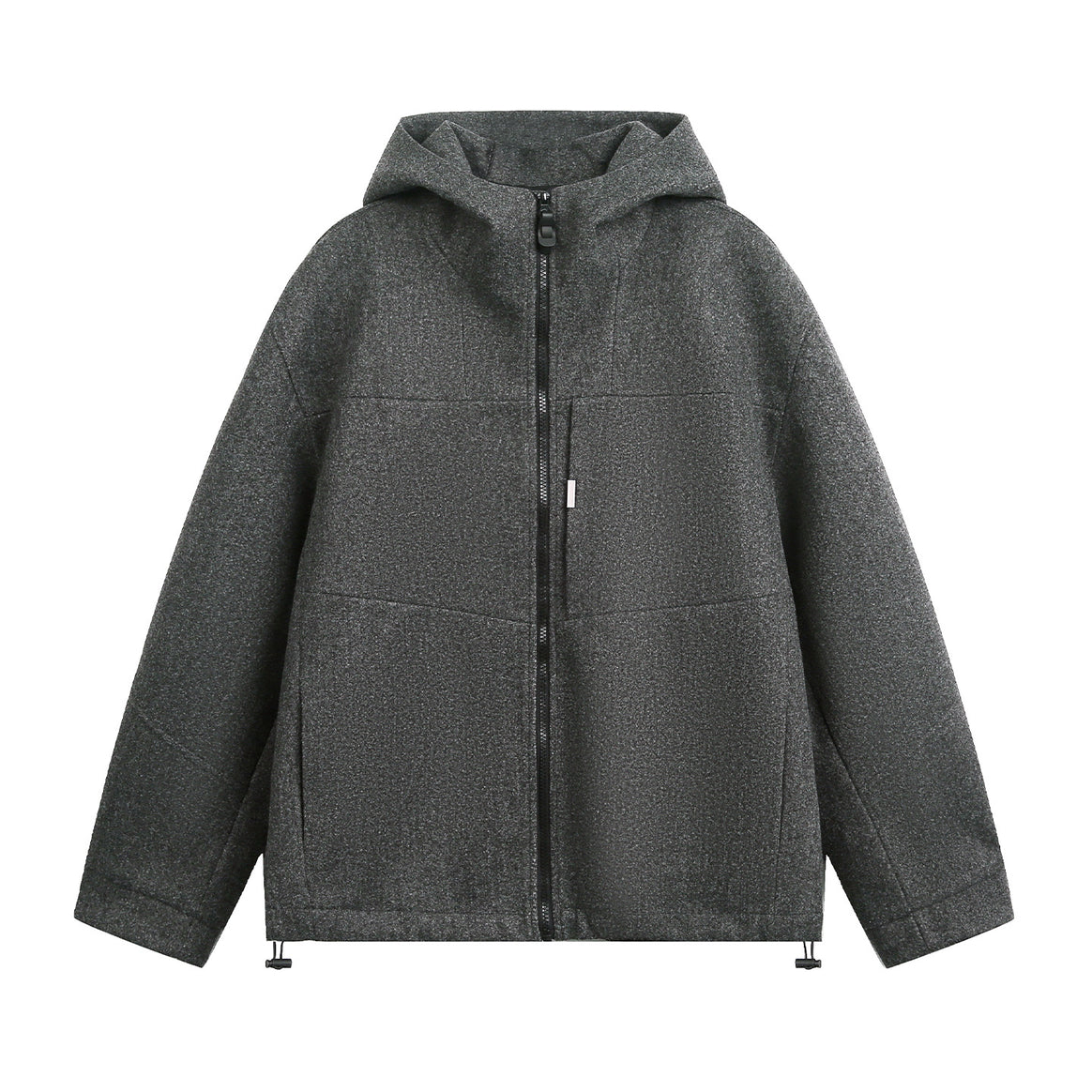 Unisex Oversize Hoodie made of mélange wool blend with drawstring hem Mune Fashion