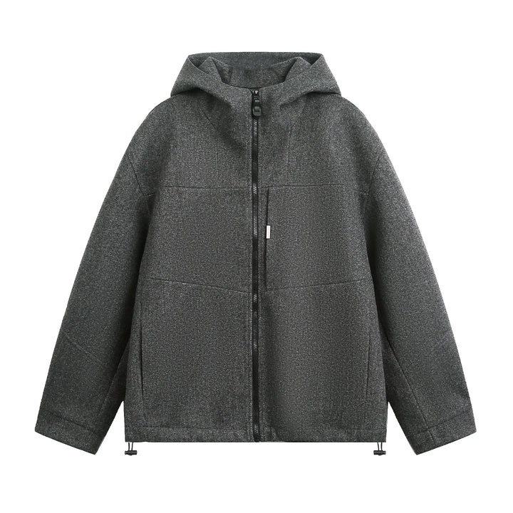 Unisex Oversize Hoodie made of mélange wool blend with drawstring hem Mune Fashion