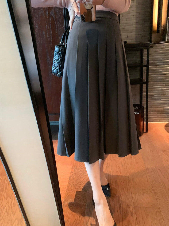 Women Elegant Pleated Skirt Mune Fashion