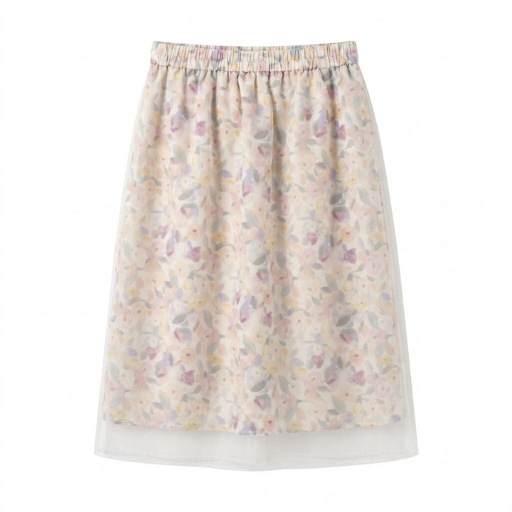 Damen Eleganter Blütenrock Mune Fashion