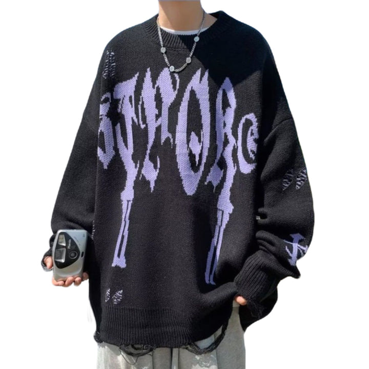 Women's Oversized Round Neck Sweater Mune Fashion