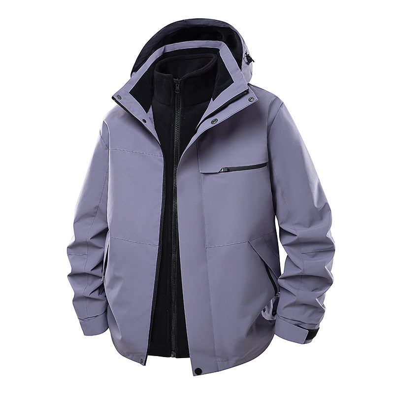 Men's Waterproof Outdoor Jacket with Adjustable Hood Mune Fashion