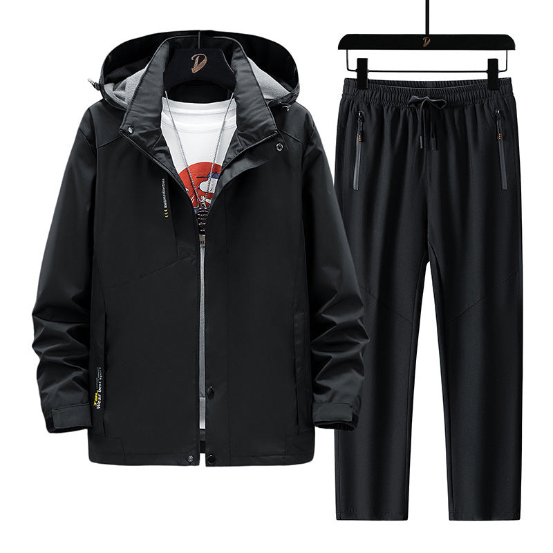 Men's Waterproof Outdoor Jacket and Sports Pants Mune Fashion