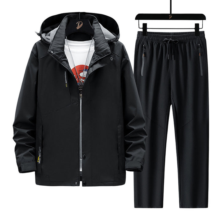 Men's Waterproof Outdoor Jacket and Sports Pants Mune Fashion