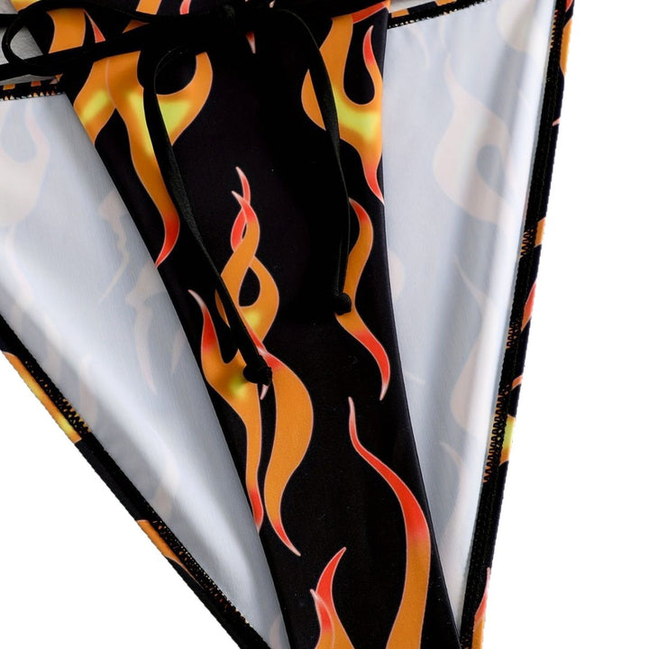Women's swimsuit with fiery patterns Mune Fashion