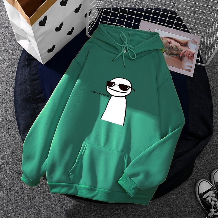 Women’s hoodie with minimalist graphic, loose oversized fit and kangaroo pocket Mune Fashion