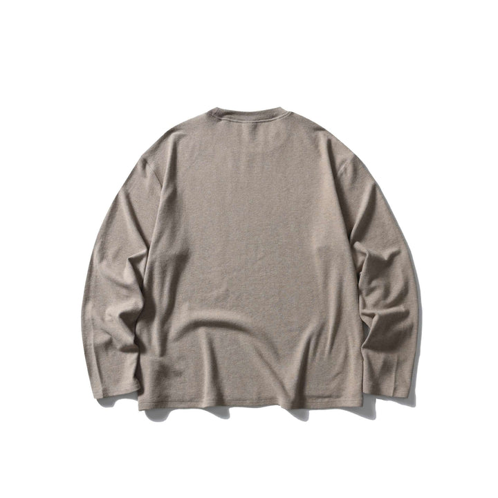 Unisex Oversize Round Neck Sweatshirt with Raglan Seams and Fine Waffle Texture Mune Fashion