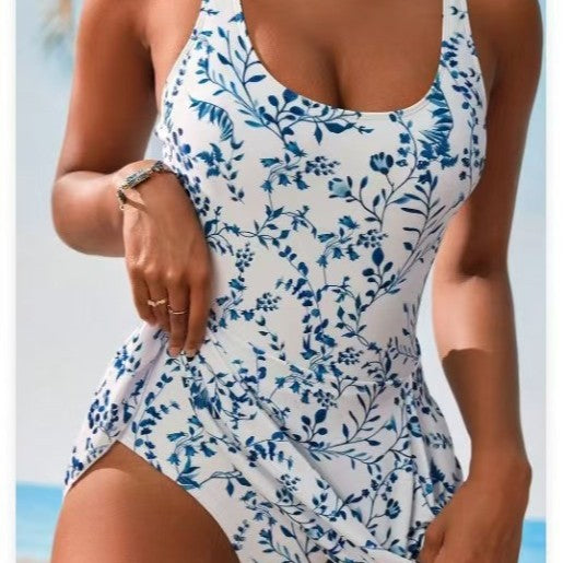 Women's swimsuit with stylish skirt part Mune Fashion