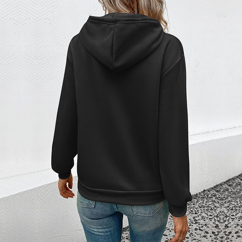 Women's hoodie with Halloween pumpkin print, hood and kangaroo pocket Mune Fashion