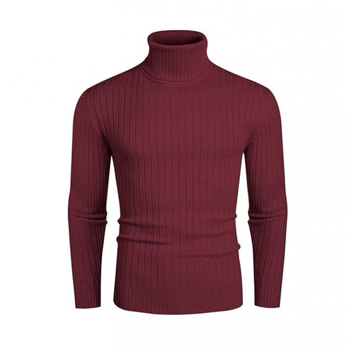 Men's ribbed fine-knit turtleneck sweater Slim Fit Mune Fashion