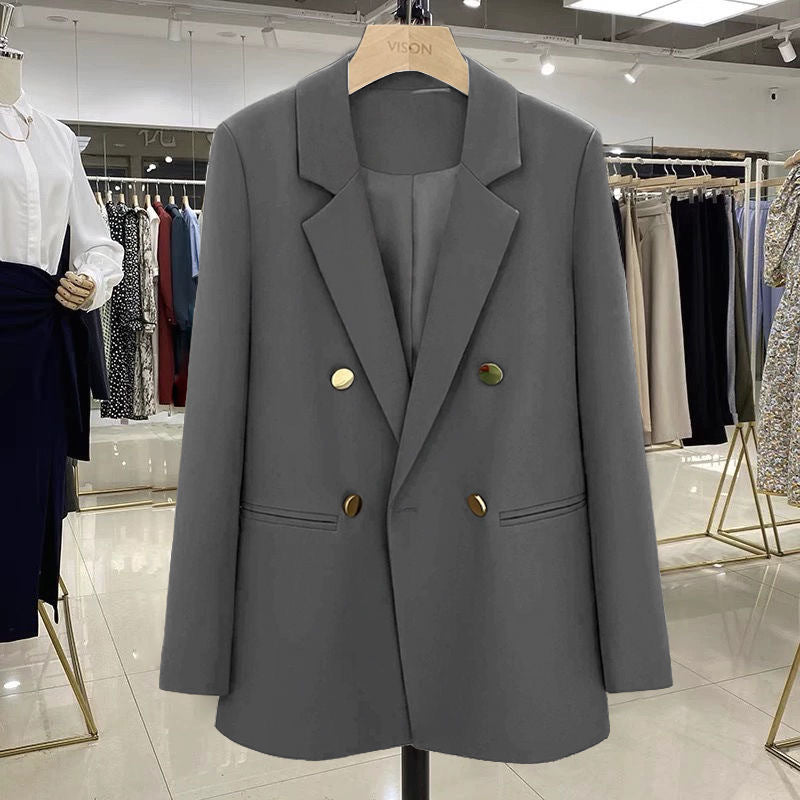 Ladies Stylish Double-Breasted Blazer Mune Fashion