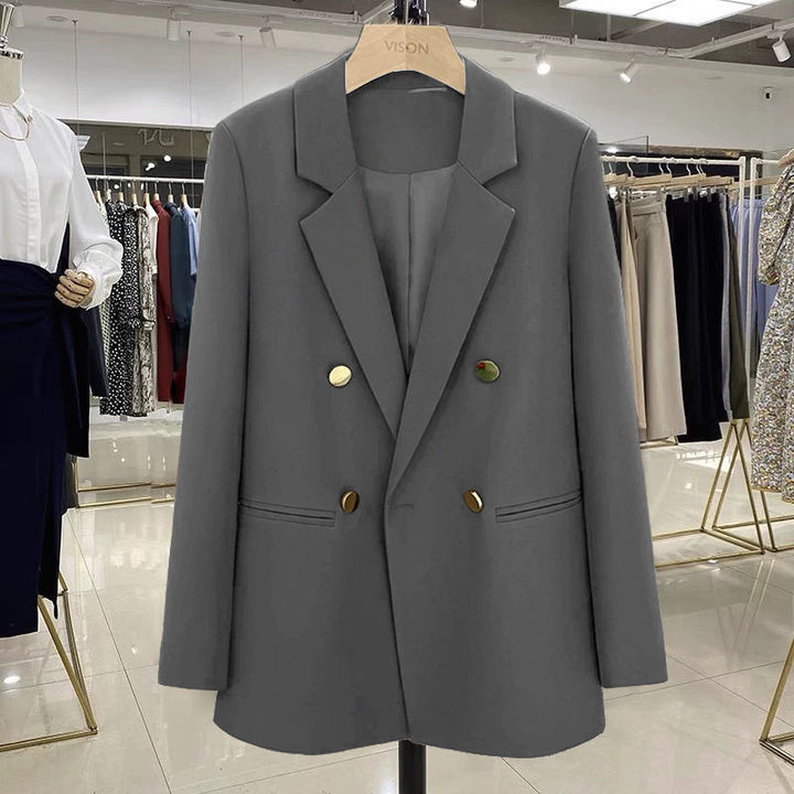Ladies Stylish Double-Breasted Blazer Mune Fashion