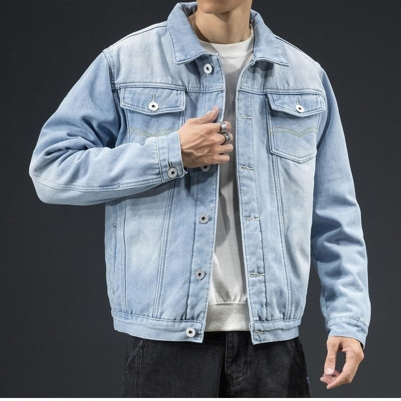 Men's Tailored Denim Jacket with Fleece Lining Mune Fashion