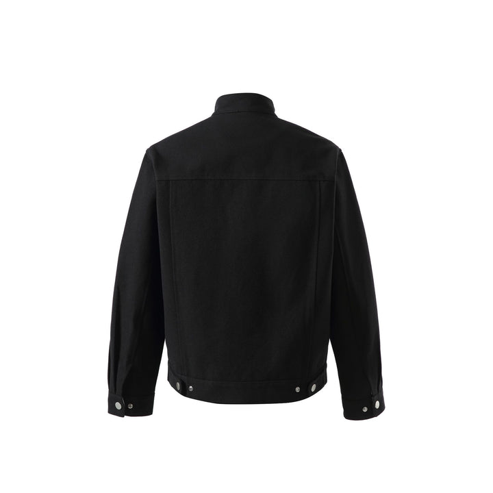 Men's short jacket with stand-up collar and zip pockets Mune Fashion