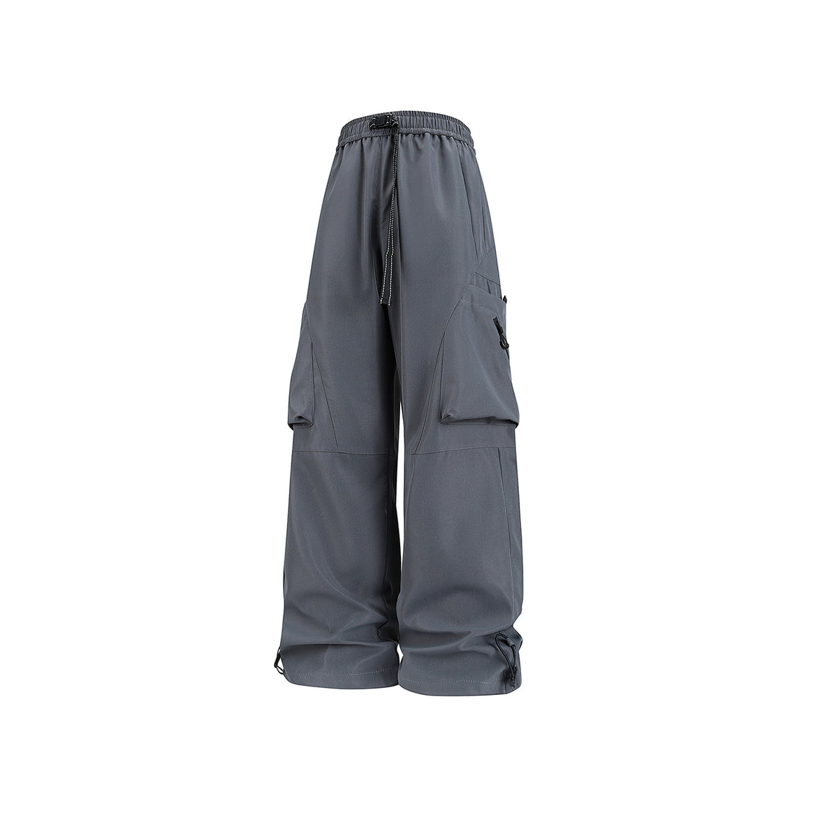 Herren Baggy-Cargo-Hose im Tech-Utility-Stil mit großvolumigen Klapptaschen, elastischem Bund und verstellbarem Kordelsaum Mune Fashion