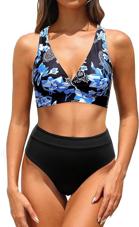 Ladies sporty high-waisted bikini Mune Fashion