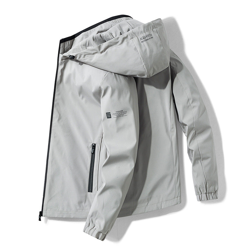 Men's Weatherproof Outdoor Jacket with Adjustable Hood Mune Fashion 1787797862