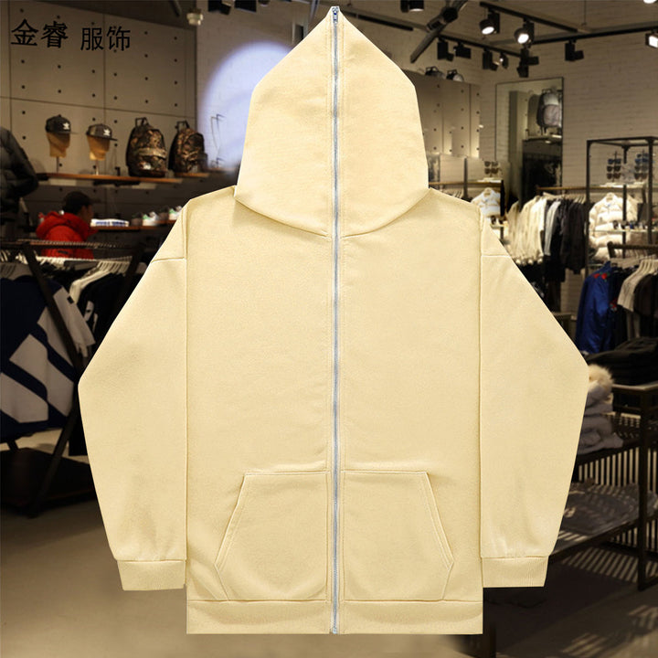 Unisex Zip-Hoodie with full zipper to pointed hood, kangaroo pocket and ribbed cuffs Mune Fashion