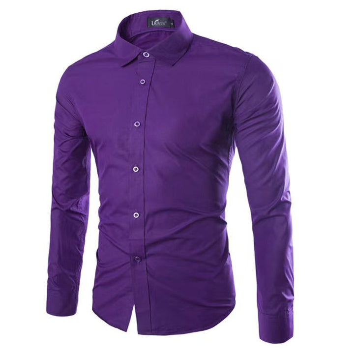 Men's tailored business shirt with Kent collar and elastic cotton stretch quality Mune Fashion