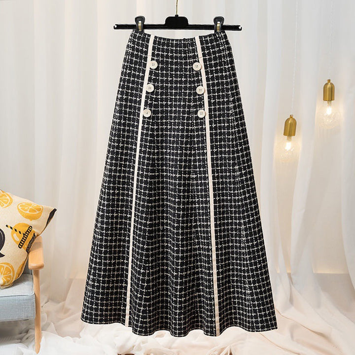 Ladies elegant and flowing maxi skirt with button details Mune Fashion