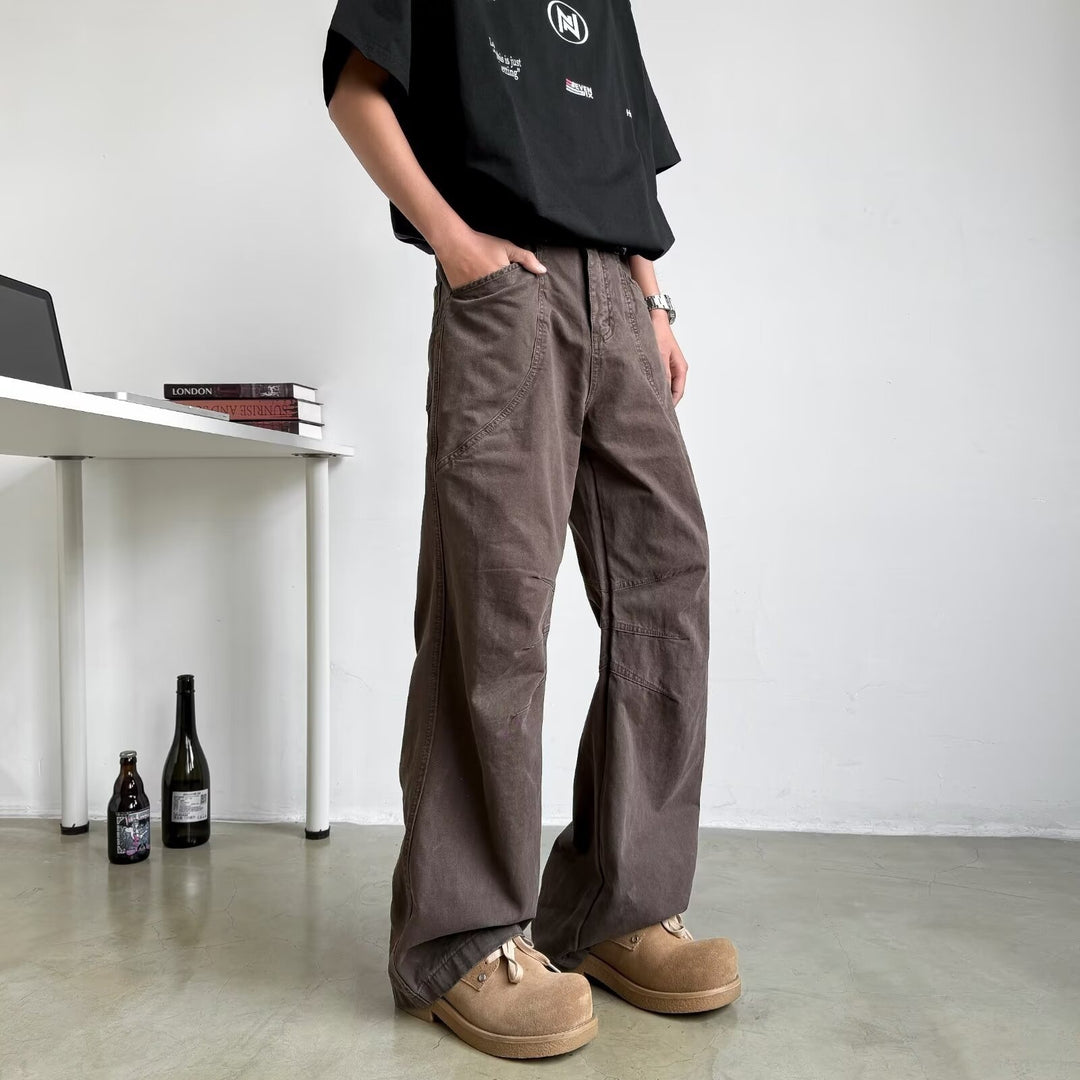 Men's Casual and Comfortable Wide Cargo Pants Mune Fashion