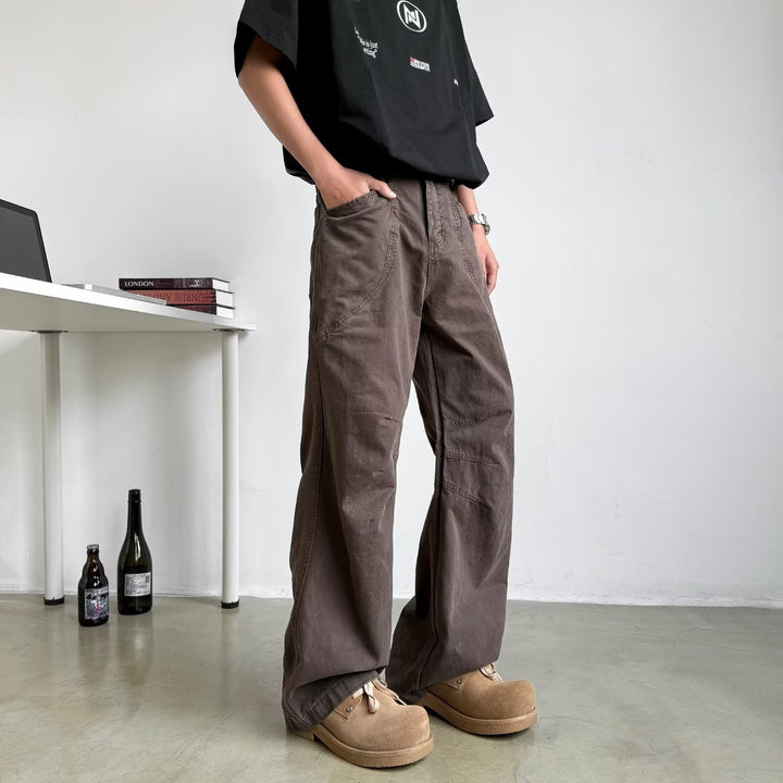 Men's Casual and Comfortable Wide Cargo Pants Mune Fashion