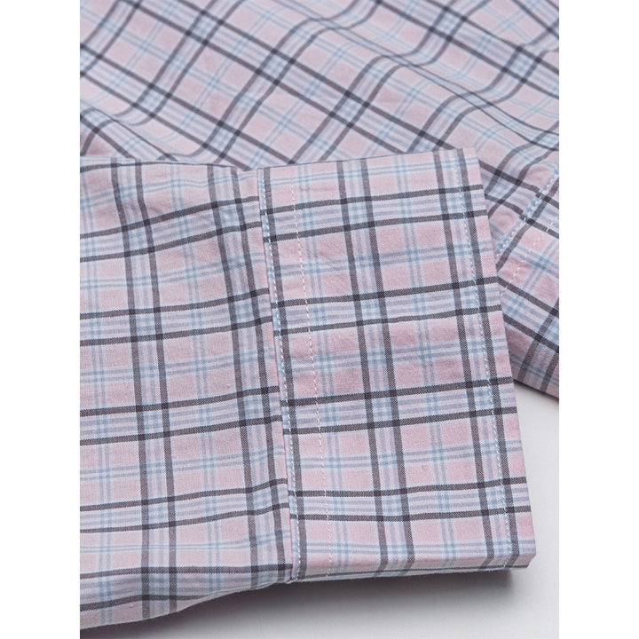 Women Checked Oversize Shirt with Asymmetrical Chest Pocket and Rounded Hem Mune Fashion