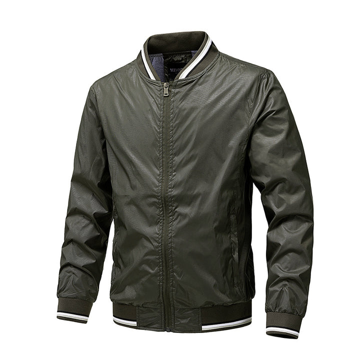 Men's Sporty Bomber Jacket with Two Side Pockets Mune Fashion