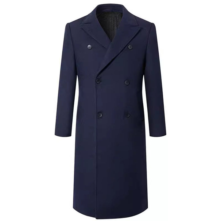 Men's Double-Breasted City Coat made of Wool Blend with Tailored Silhouette Mune Fashion