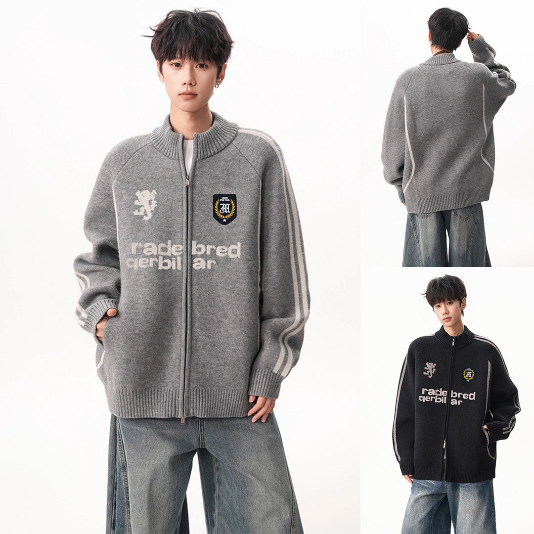 Men's Stylish Cardigan with High Collar Mune Fashion
