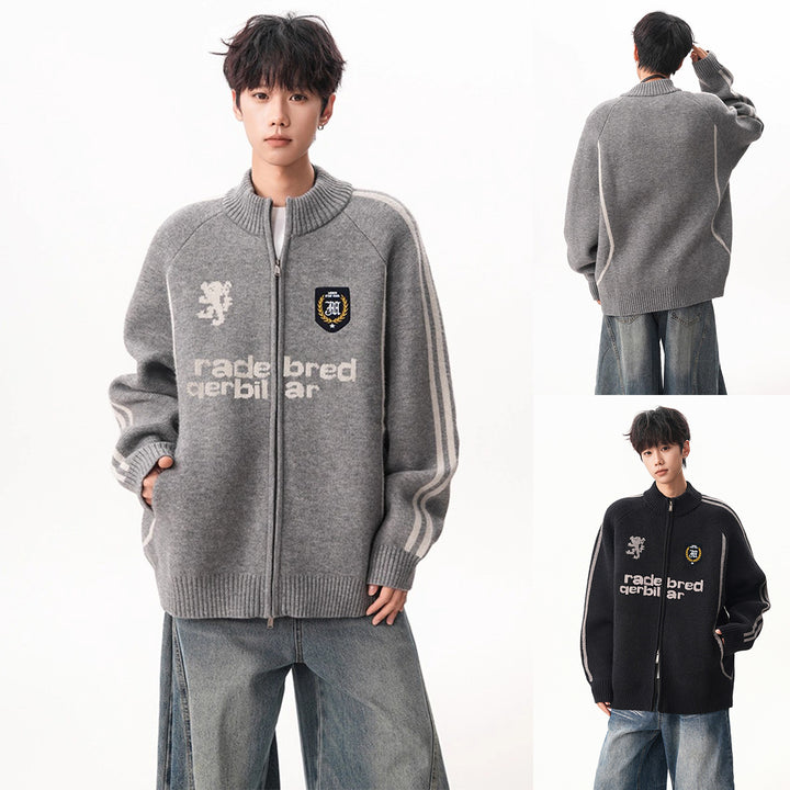 Men's Stylish Cardigan with High Collar Mune Fashion