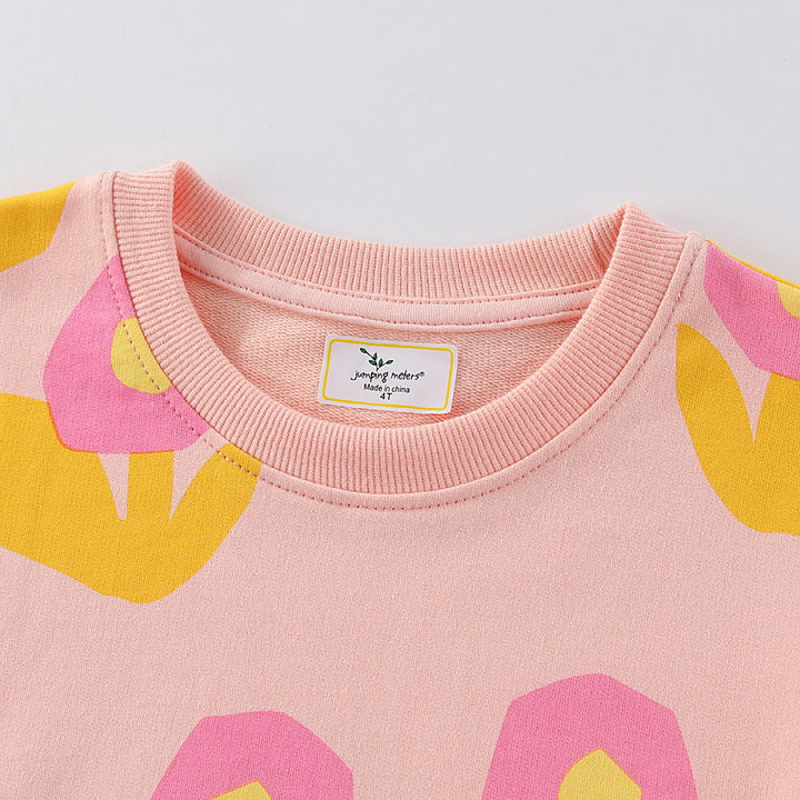 Girls sweatshirt with floral patterns Mune Fashion