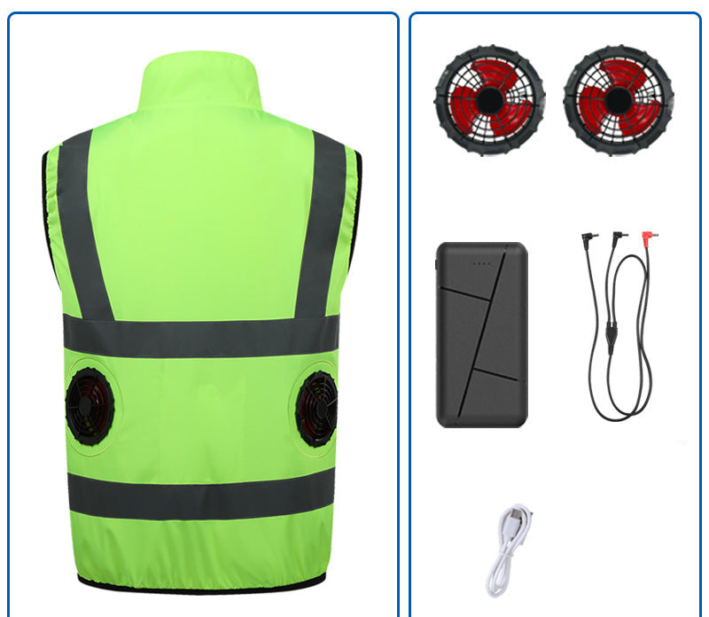 Unisex nan twelve-volt replacement fan double set with Y connection cable for cooling jacket Mune Fashion