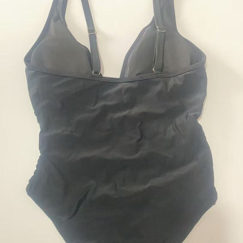 Ladies one-piece swimsuit with modern gathering elements Mune Fashion