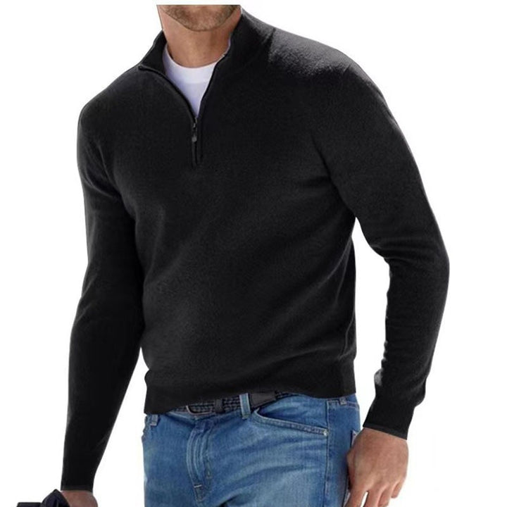Women's lightweight sweatshirt pullover with half zipper Mune Fashion