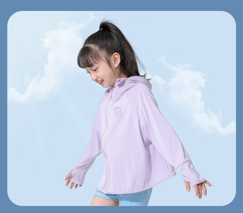 Girls functional UV protection jacket with hood Mune Fashion