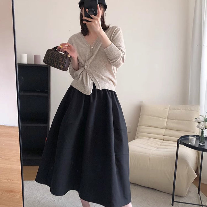Women Stylish and Elegant Pleated Skirt Mune Fashion