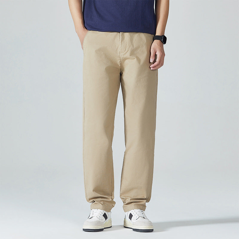 Men's Classic Cotton Chino Pants with Straight Leg and Clean Minimal Design Mune Fashion