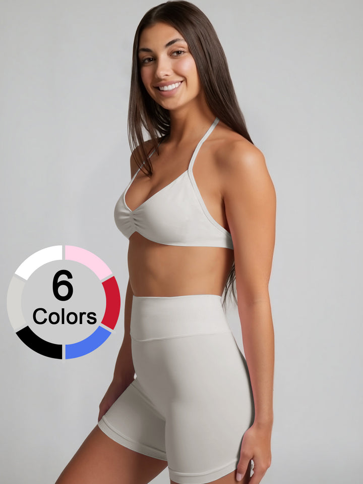 Women's sporty bikini set with high-waisted shorts and elastic support Mune Fashion