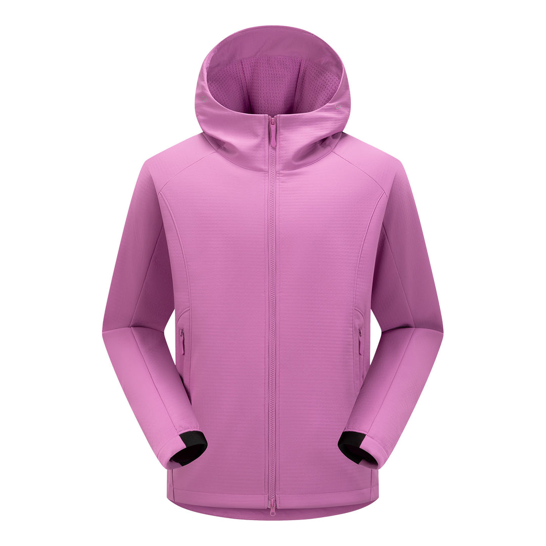Men's softshell outdoor jacket with hood, windproof membrane and ergonomic cut Mune Fashion