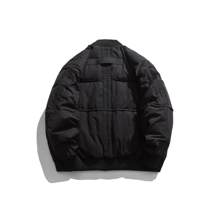 Unisex Boxy padded bomber jacket with ribbed cuffs and boxy silhouette Mune Fashion