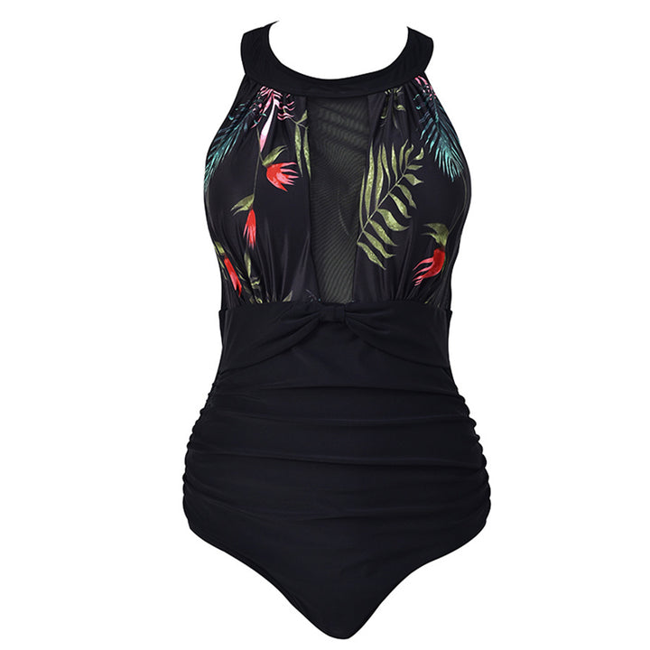 Women's Elegant One-Piece Swimsuit with Transparent Inserts Mune Fashion